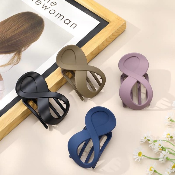 4Pcs French Hair Clips Non-Slip Strong Grip Wide Teeth Matte Barrette for Women - Picture 7 of 7